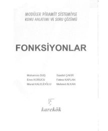 MODÜLER PİRAMİT SİSTEMİYLE FONKSİYONLAR KONU ANLATIMI VE SORU ÇÖZÜMÜ