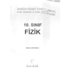 FİZİK SORU BANKASI MODÜLER PİRAMİT SİSTEMİ İLE KONUI ANLATIMI VE SORU ÇÖZÜMÜ