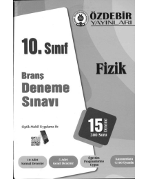 BRANŞ DENEME SINAVI FİZİK 15 DENEME 300 SORU