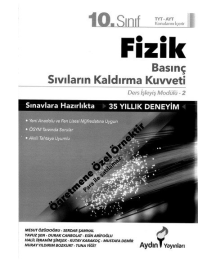 FİZİK BASINÇ SIVILARIN KALDIRMA KUVVETİ