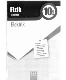 FİZİK 1. FASİKÜL ELEKTRİK