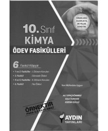 KİMYA ÖDEV FASİKÜLLERİ 6 FASİKÜL KİTAPÇIK