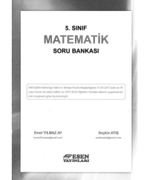 MATEMATİK SORU BANKASI