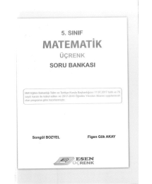 MATEMATİK ÜÇRENK SORU BANKASI