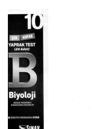 BİYOLOJİ OKUL YARDIMCI SINAVLARA HAZIRLIK YAPRAK TEST 24 ADET