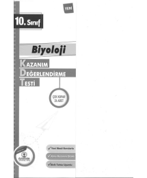 BİYOLOJİ KAZANIM DEĞERLENDİRME TESTİ ÇEK KOPAR 24 ADET