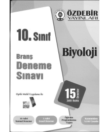 BRANŞ DENEME SINAVI BİYOLOJİ 15 DENEME 300 SORU