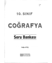 COĞRAFYA SORU BANKASI