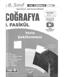 COĞRAFYA 1. FASİKÜL YERİN ŞEKİLLENMESİ