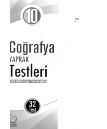 COĞRAFYA YAPRAK TESTLERİ 32 TEST