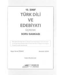 TÜRK DİLİ VE EDEBİYATI ÜÇRENK SORU BANKASI