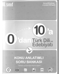 0'DAN 10'A TÜRK DİLİ VE EDEBİYATI KONU ANLATIMLI SORU BANKASI