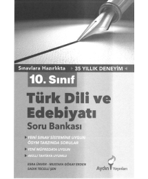 TÜRK DİLİ VE EDEBİYATI SORU BANKASI