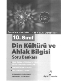 DİN KÜLTÜRÜ VE AHLAK BİLGİSİ SORU BANKASI