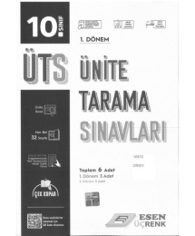 ÜNİTE TARAMA SINAVLARI 1. DÖNEM