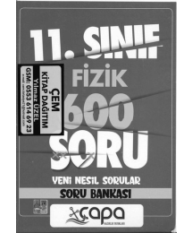 FİZİK 600 SORU YENİ NESİL SORULAR SORU BANKASI