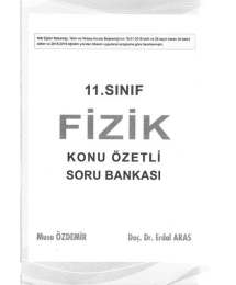 FİZİK KONU ÖZETLİ SORU BANKASI