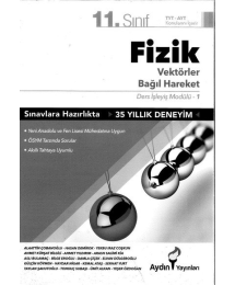 FİZİK VEKTÖRLER BAĞIL HAREKET