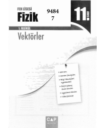 FİZİK 1. FASİKÜL VEKTÖRLER