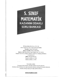 MATEMATİK KAZANIM ODAKLI SORU BANKASI