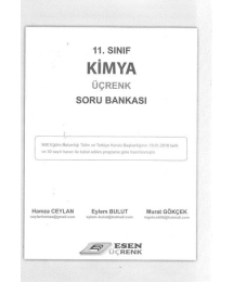 KİMYA ÜÇRENK SORU BANKASI