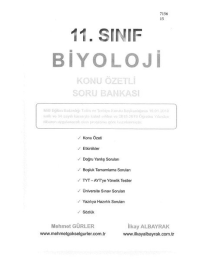 BİYOLOJİ KONU ÖZETLİ SORU BANKASI