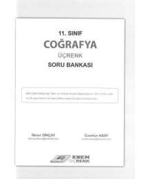 COĞRAFYA ÜÇRENK SORU BANKASI
