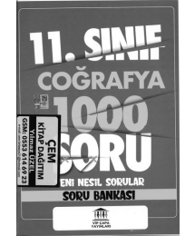 COĞRAFYA 1000 SORU YENİ NESİL SORULAR SORU BANKASI