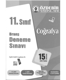 BRANŞ DENEME SINAVI COĞRAFYA 15 DENEME 300 SORU