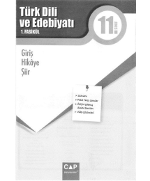 TÜRK DİLİ VE EDEBİYATI 1. FASİKÜL GİRİŞ HİKAYE ŞİİR