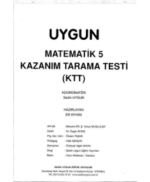 MATEMATİK KAZANIM TARAMA TESTİ