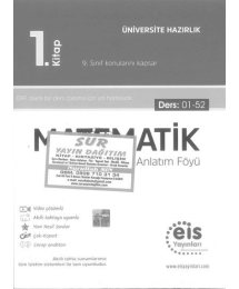 MATEMATİK DERS ANLATIM FÖYÜ 1. KİTAP