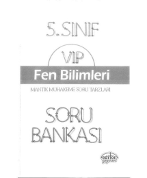 VIP FEN BİLİMLERİ SORU BANKASI