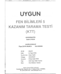UYGUN FEN BİLİMLERİ KAZANIM TARAMA TESTİ