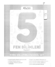 FEN BİLİMLERİ FASİKÜL 1