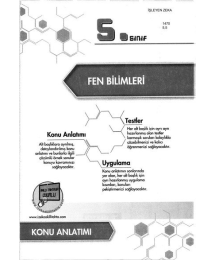FEN BİLİMLERİ KONU ANLATIMI