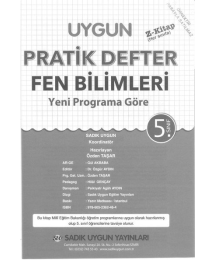 UYGUN PRATİK DEFTER FEN BİLİMLERİ