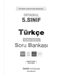 TÜRKÇE KONU ÖZETLİ SORU BANKASI