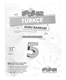 SPOİLER TÜRKÇE SORU BANKASI