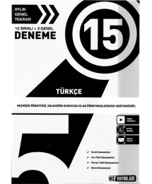 15 DENEME TÜRKÇE
