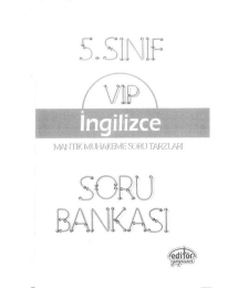 VIP İNGİLİZCE SORU BANKASI