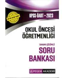OKUL ÖNCESİ ÖĞRETMENLİĞİ TAMAMI ÇÖZÜMLÜ SORU BANKASI