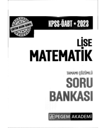 LİSE MATEMATİK TAMAMI ÇÖZÜMLÜ SORU BANKASI