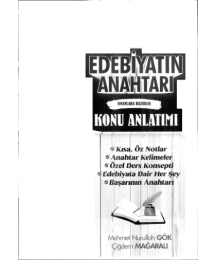 EDEBİYATIN ANAHTARI KONU ANLATIMI