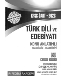 TÜRK DİLİ VE EDEBİYATI KONU ANLATIMLI ALAN BİLGİSİ - ALAN EĞİTİMİ