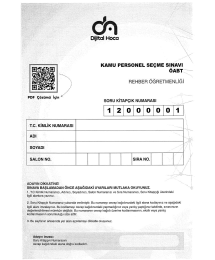 REHBER ÖĞRETMENLİĞİ 6*75 DENEME ÇÖZÜMLÜ