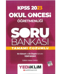 OKUKL ÖNCESİ ÖĞRETMENLİĞİ TAMAMI ÇÖZÜMLÜ SORU BANKASI