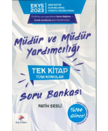 MÜDÜR VE MÜDÜR YARDIMCILIĞI TEK KİTAP SORU BANKASI TÜM KONULAR