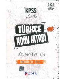 TÜRKÇE KONU KİTABI