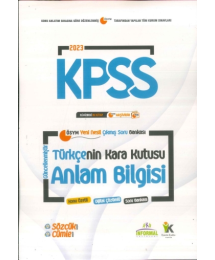 TÜRKÇENİN KARA KUTUSU ANLAM BİLGİSİ